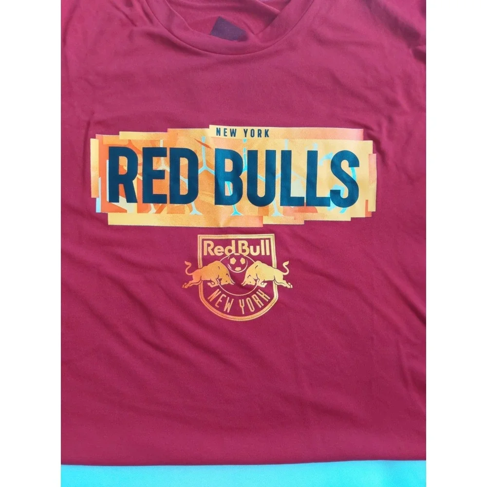 adidas Red Bull - NY Short Sleeve Red Shirt‎ Size Mens 2XL